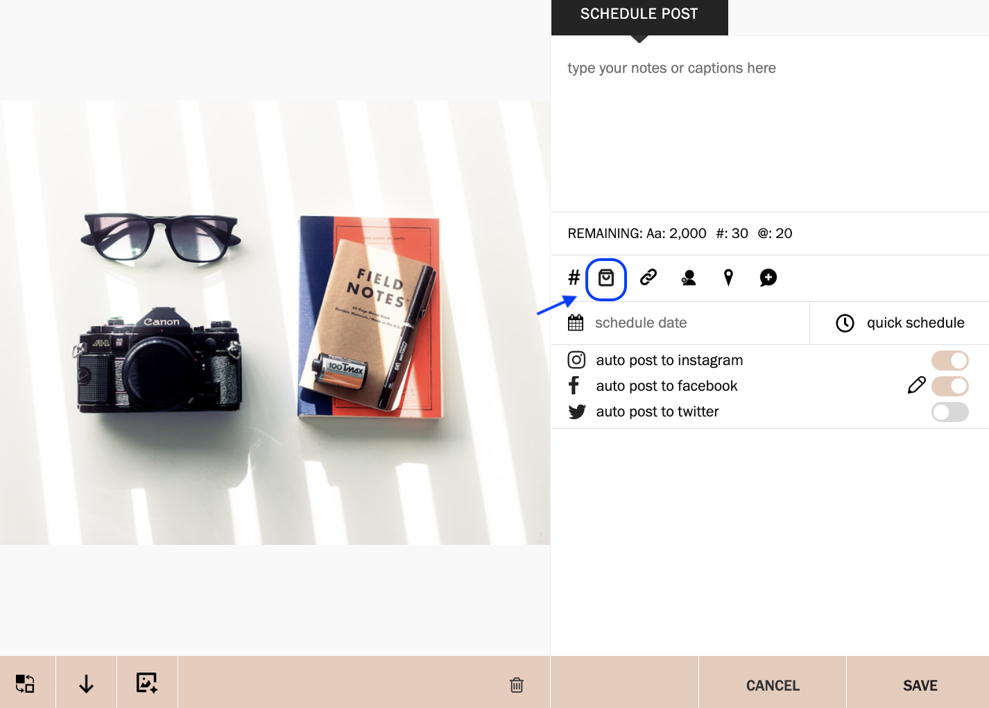 How to Use Instagram Product Tagging Feature on PLANOLY